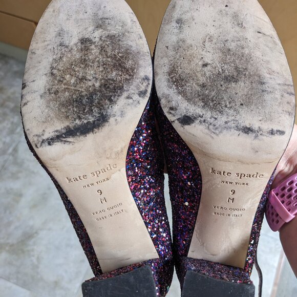 Kate Spade Baneera Heels - Size 9 - Glitter Galore! - Picture 3 of 8